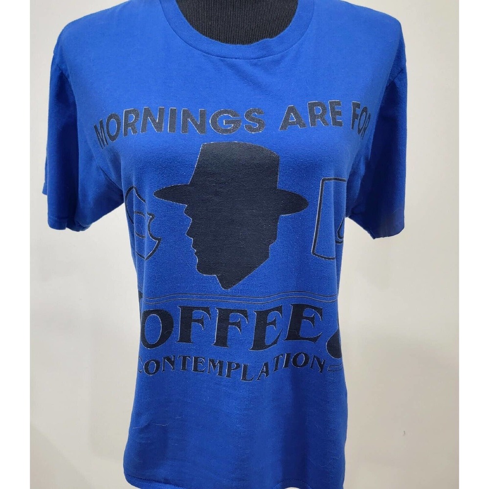 Port & Company Royal Blue Black Coffee Tshirt 100% Ring Spun Cotton Size Medium